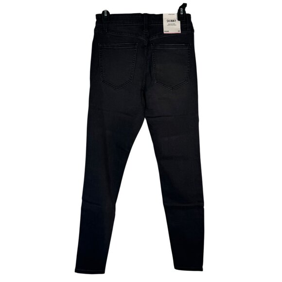 Refuge Denim Miami Black High Rise Skinny Jeans Pants Goth Punk Emo Metal Size 5 - Picture 4 of 5